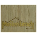 Logo in Gold eingelassen
