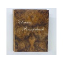 Rezeptbuch in Nussbaum, Format 32 x 40 cm